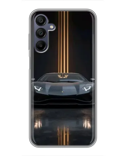 Чехол для Samsung Galaxy A15 (A155) с картинкой «Lamborghini золотые линии»