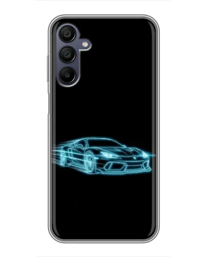 Чехол для Samsung Galaxy A15 (A155) с картинкой «Неоновый контур Lamborghini»