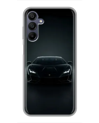 Чехол для Samsung Galaxy A15 (A155) с картинкой «Черный Lamborghini Aventador»