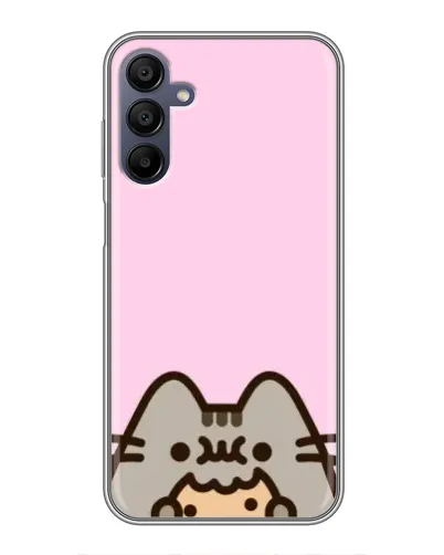 Чехол для Samsung Galaxy A15 (A155) с картинкой «Pusheen и печенье»
