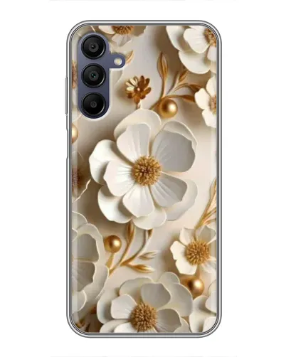 Чехол для Samsung Galaxy A15 (A155) с картинкой «Белие бумажние цвети» Чехол для Samsung Galaxy A15 (A155) с картинкой «Белие бумажние цвети»