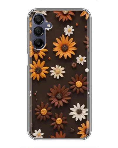 Чехол для Samsung Galaxy A15 (A155) с картинкой «Узор из маленьких подсолнухов» Чехол для Samsung Galaxy A15 (A155) с картинкой «Узор из маленьких подсолнухов»