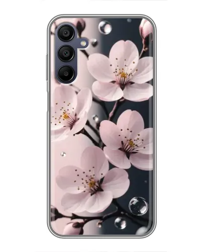 Чехол для Samsung Galaxy A15 (A155) с картинкой «Нежная сакура и капли» Чехол для Samsung Galaxy A15 (A155) с картинкой «Нежная сакура и капли»