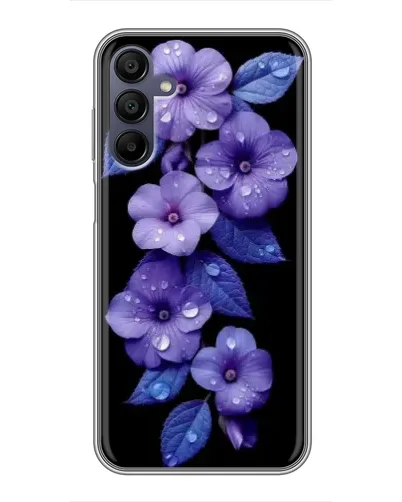 Чехол для Samsung Galaxy A15 (A155) с картинкой «Фиолетовые цветы с росою» Чехол для Samsung Galaxy A15 (A155) с картинкой «Фиолетовые цветы с росою»