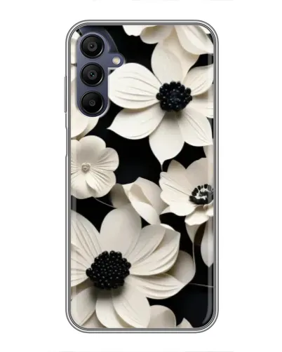 Чехол для Samsung Galaxy A15 (A155) с картинкой «Объемные белые цветы» Чехол для Samsung Galaxy A15 (A155) с картинкой «Объемные белые цветы»