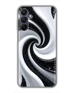 Чехол для Samsung Galaxy A15 (A155) с картинкой «Черно-белая спираль»