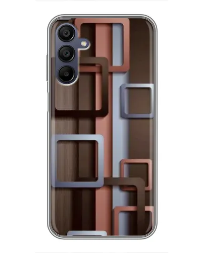 Чехол для Samsung Galaxy A15 (A155) с картинкой «Коричневые объемные квадраты» Чехол для Samsung Galaxy A15 (A155) с картинкой «Коричневые объемные квадраты»