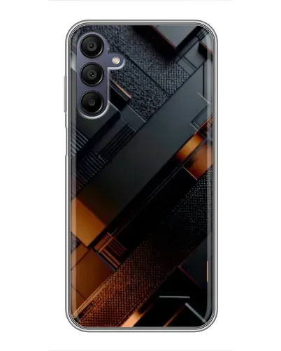 Чехол для Samsung Galaxy A15 (A155) с картинкой «Черные геометрические блоки» Чехол для Samsung Galaxy A15 (A155) с картинкой «Черные геометрические блоки»