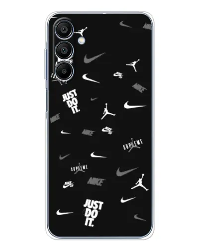Чехол для Samsung Galaxy A16 5G с картинкой «Nike Black Pattern» Чехол для Samsung Galaxy A16 5G с картинкой «Nike Black Pattern»