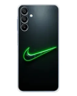 Чехол для Samsung Galaxy A16 5G с картинкой «Неоновый контур Nike»