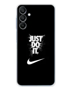 Чехол для Samsung Galaxy A16 5G с картинкой «Текстовый принт Nike»