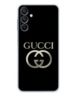 Чехол для Samsung Galaxy A16 5G с картинкой «Gucci — золото на черном» Чехол для Samsung Galaxy A16 5G с картинкой «Gucci — золото на черном»