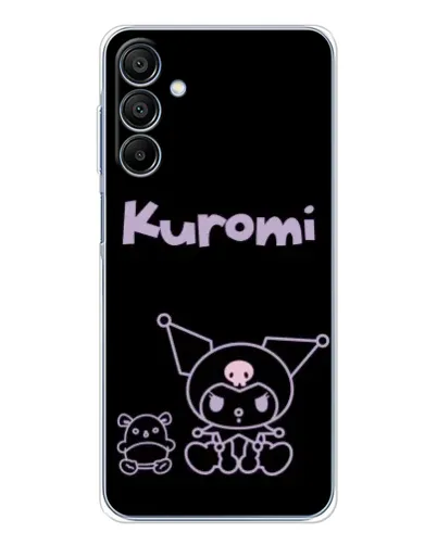 Чехол для Samsung Galaxy A16 5G с картинкой «Kuromi — черный минимализм» Чехол для Samsung Galaxy A16 5G с картинкой «Kuromi — черный минимализм»