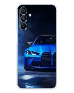 Чехол для Samsung Galaxy A16 5G с картинкой «Голубая BMW M4» Чехол для Samsung Galaxy A16 5G с картинкой «Голубая BMW M4»