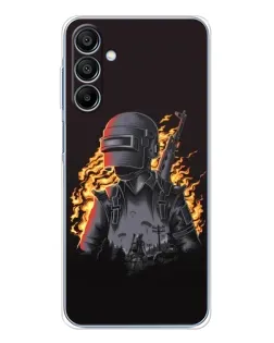 Чехол для Samsung Galaxy A16 5G с картинкой «PUBG — огненный силуэт» Чехол для Samsung Galaxy A16 5G с картинкой «PUBG — огненный силуэт»