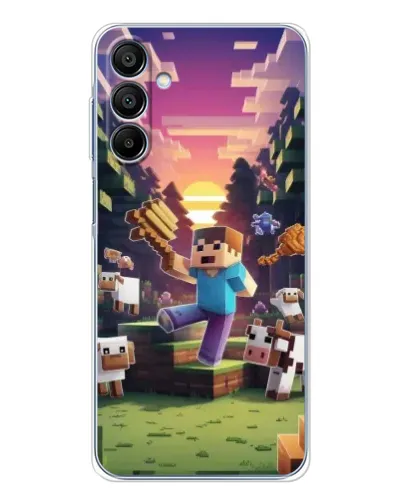 Чехол для Samsung Galaxy A16 5G с картинкой «Стив на ферме» Чехол для Samsung Galaxy A16 5G с картинкой «Стив на ферме»