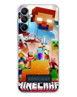 Чехол для Samsung Galaxy A16 5G с картинкой «Minecraft герои игры»