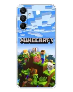 Чехол для Samsung Galaxy A16 5G с картинкой «Minecraft классический мир»