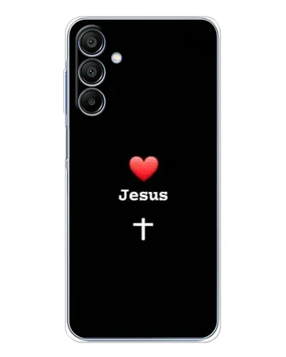 Чехол для Samsung Galaxy A16 5G с картинкой «Сердце - Jesus»