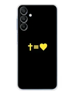 Чехол для Samsung Galaxy A16 5G с картинкой «Сердце и Крест»