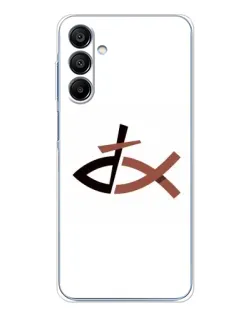 Чехол для Samsung Galaxy A16 5G с картинкой «Рыба и крест»