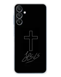 Чехол для Samsung Galaxy A16 5G с картинкой «Графический крест Jesus»