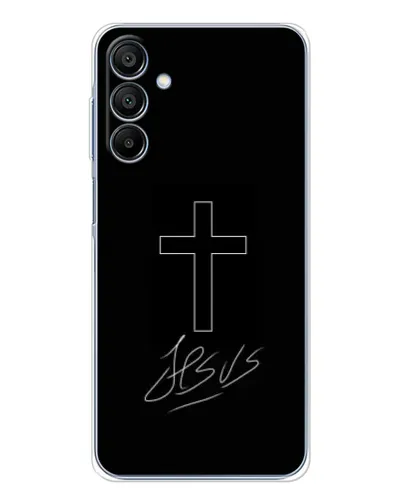 Чехол для Samsung Galaxy A16 5G с картинкой «Графический крест Jesus» Чехол для Samsung Galaxy A16 5G с картинкой «Графический крест Jesus»
