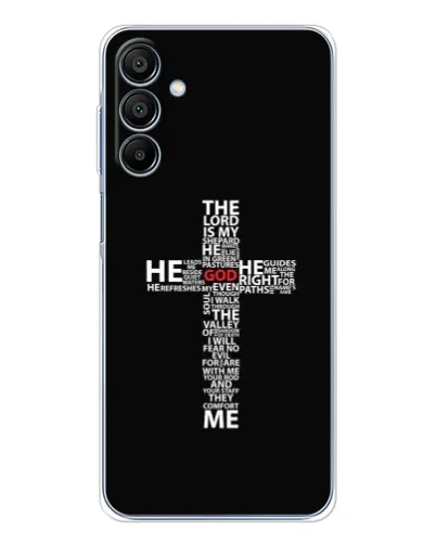 Чехол для Samsung Galaxy A16 5G с картинкой «Текстовый крест» Чехол для Samsung Galaxy A16 5G с картинкой «Текстовый крест»