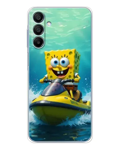 Чехол для Samsung Galaxy A16 5G с картинкой «Спанч Боб на гидроцикле» Чехол для Samsung Galaxy A16 5G с картинкой «Спанч Боб на гидроцикле»