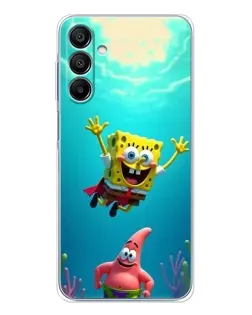 Чехол для Samsung Galaxy A16 5G с картинкой «Спанч Боб под водой»