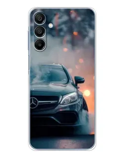 Чехол для Samsung Galaxy A16 5G с картинкой «Mercedes — ночной город» Чехол для Samsung Galaxy A16 5G с картинкой «Mercedes — ночной город»