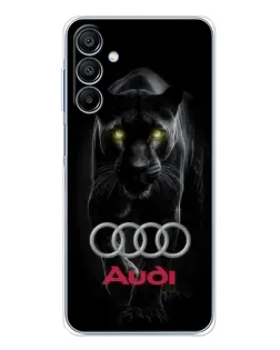 Чехол для Samsung Galaxy A16 5G с картинкой «Пантера и Audi»