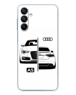 Чехол для Samsung Galaxy A16 5G с картинкой «Audi — контрастный дизайн»