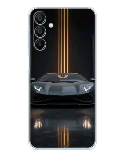 Чехол для Samsung Galaxy A16 5G с картинкой «Lamborghini золотые линии»