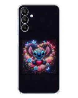 Чехол для Samsung Galaxy A16 5G с картинкой «Stitch в цветах»