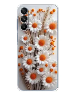 Чехол для Samsung Galaxy A16 5G с картинкой «Белые сухоцветы»