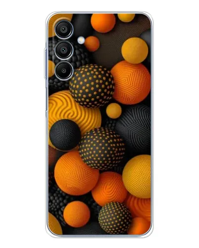 Чехол для Samsung Galaxy A16 5G с картинкой «Объемные оранжевые сферы» Чехол для Samsung Galaxy A16 5G с картинкой «Объемные оранжевые сферы»