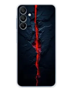 Чехол для Samsung Galaxy A16 5G с картинкой «Kрасная лавовая трещина»