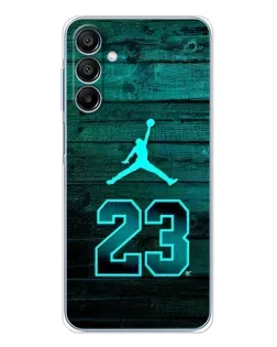 Чехол для Samsung Galaxy A16 с картинкой «Jordan Cyan 23» Чехол для Samsung Galaxy A16 с картинкой «Jordan Cyan 23»