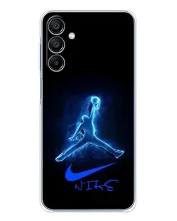 Чехол для Samsung Galaxy A16 с картинкой «Jordan Neon Blue» Чехол для Samsung Galaxy A16 с картинкой «Jordan Neon Blue»