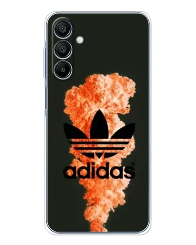 Чехол для Samsung Galaxy A16 с картинкой «Оранжевый дым Adidas»