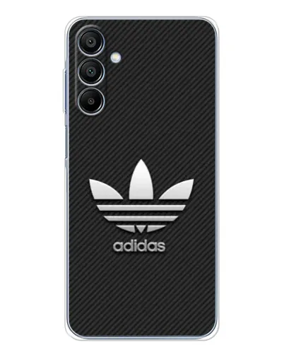 Чехол для Samsung Galaxy A16 с картинкой «Adidas Карбоновая текстура»