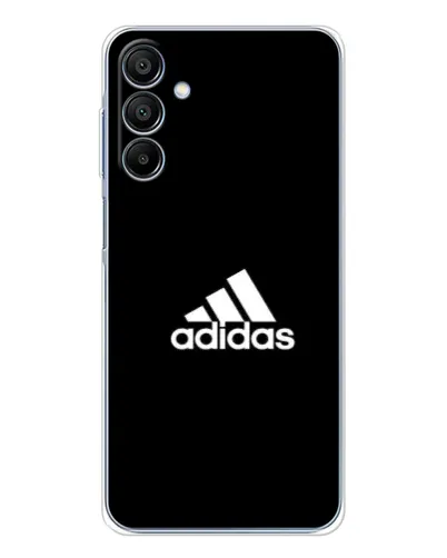 Чехол для Samsung Galaxy A16 с картинкой «Черная классика Adidas»