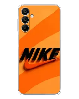 Чехол для Samsung Galaxy A16 с картинкой «Оранжевый драйв Nike»