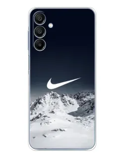 Чехол для Samsung Galaxy A16 с картинкой «Nike — зимние горы»