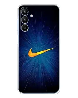 Чехол для Samsung Galaxy A16 с картинкой «Синий пульс Nike»