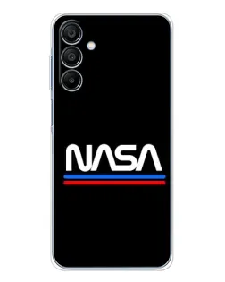 Чехол для Samsung Galaxy A16 с картинкой «NASA — классика Red Blue»