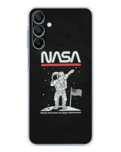 Чехол для Samsung Galaxy A16 с картинкой «NASA — шагаем по Луне» Чехол для Samsung Galaxy A16 с картинкой «NASA — шагаем по Луне»