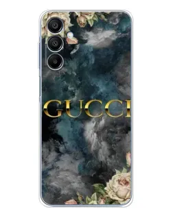 Чехол для Samsung Galaxy A16 с картинкой «Абстрактные цветы Gucci»