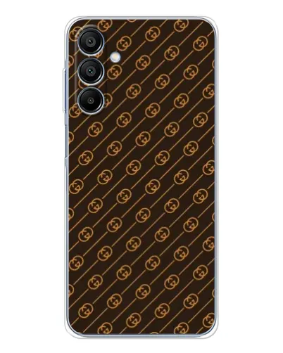 Чехол для Samsung Galaxy A16 с картинкой «Gucci — золотые диагонали» Чехол для Samsung Galaxy A16 с картинкой «Gucci — золотые диагонали»